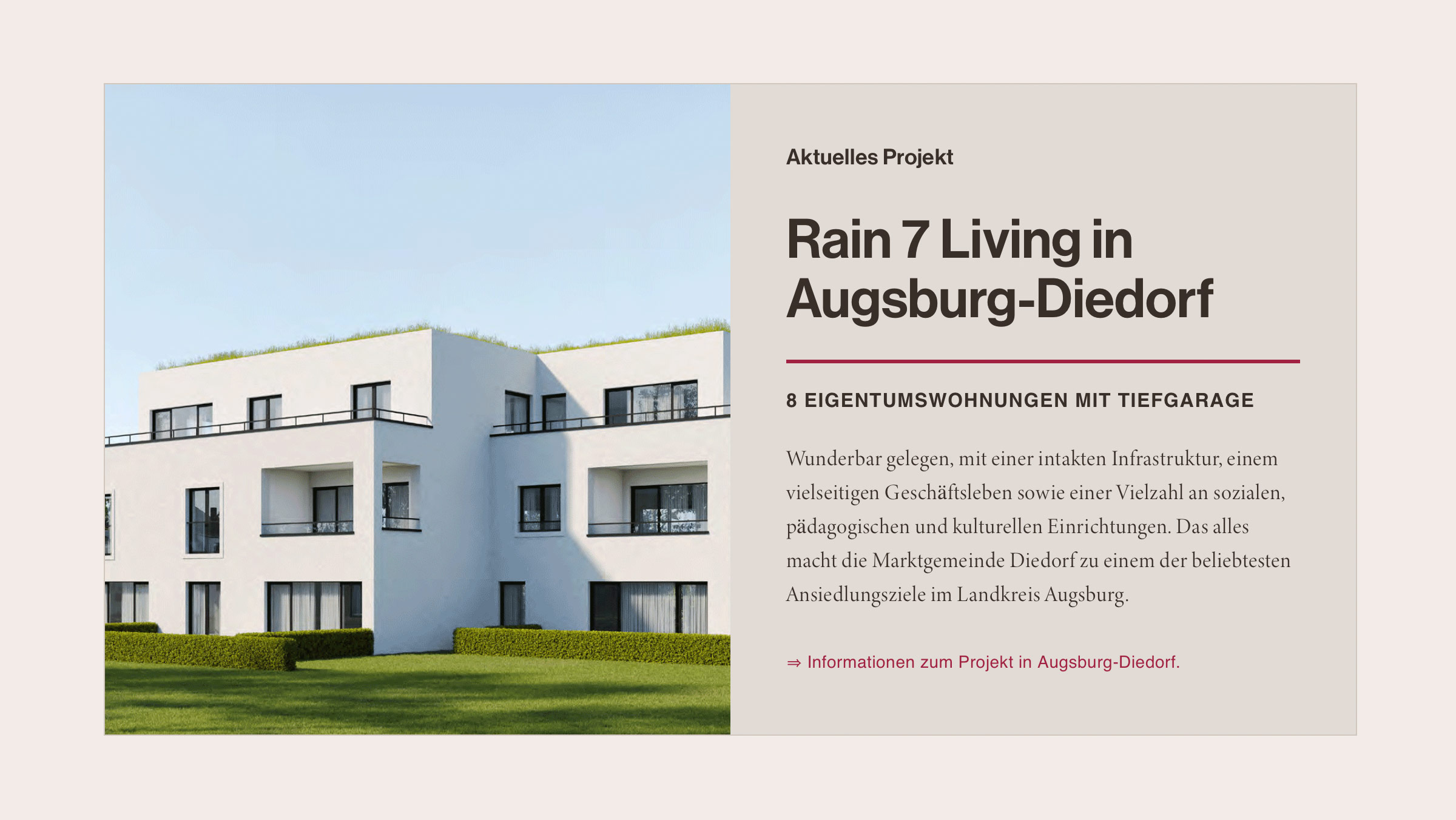 Webdesign für BAL Invest Augsburg