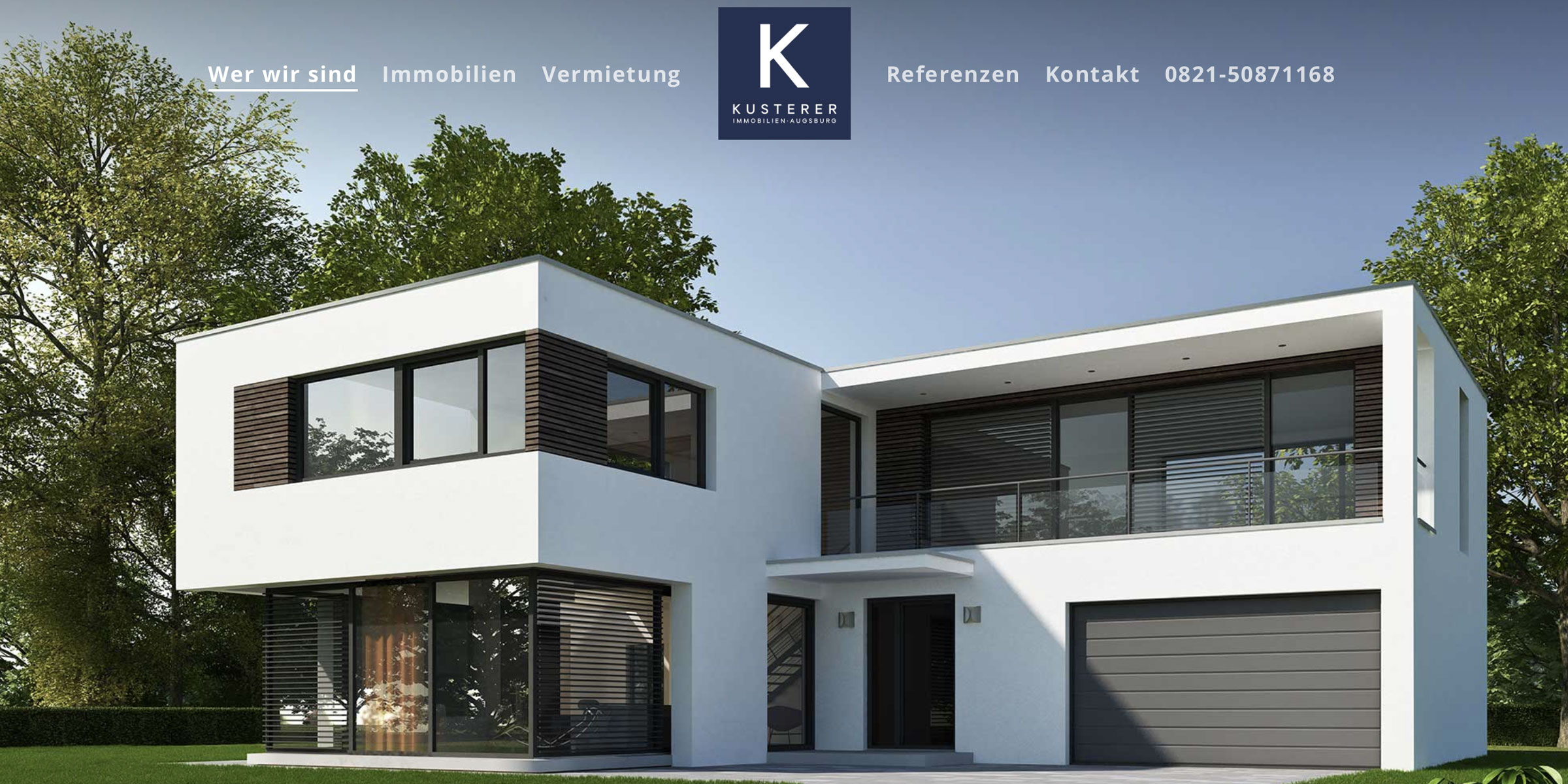 Homepage für den Immobilienmakler aus Augsburg