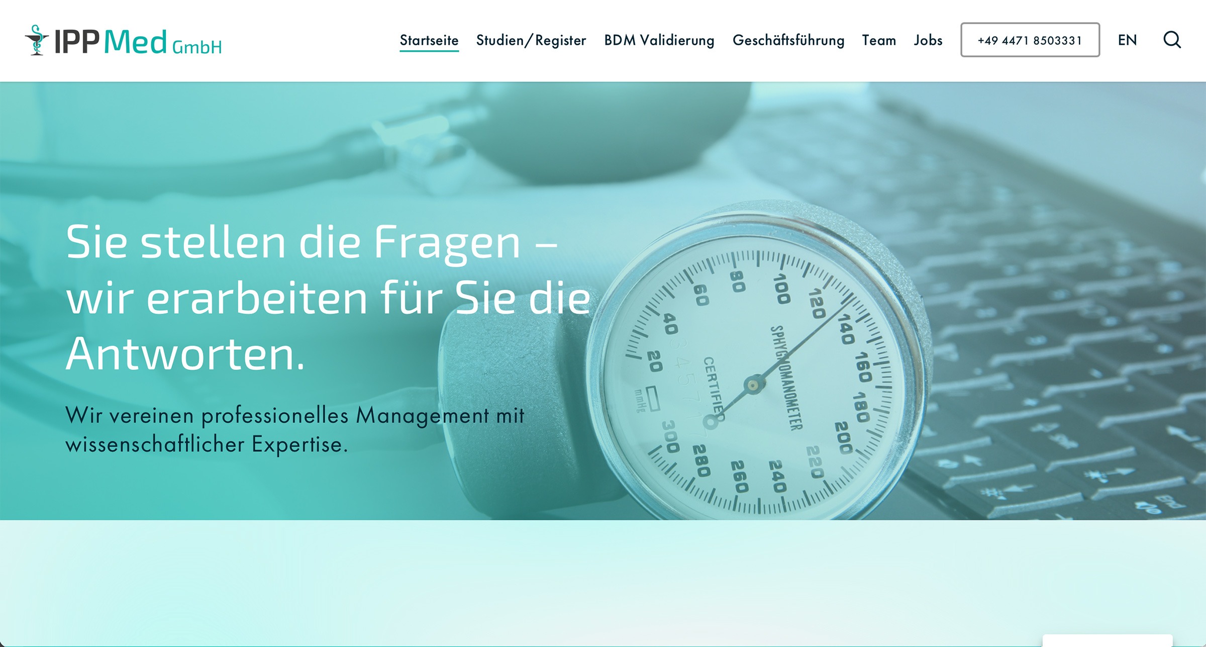 Website Gestaltung für IPPMed München