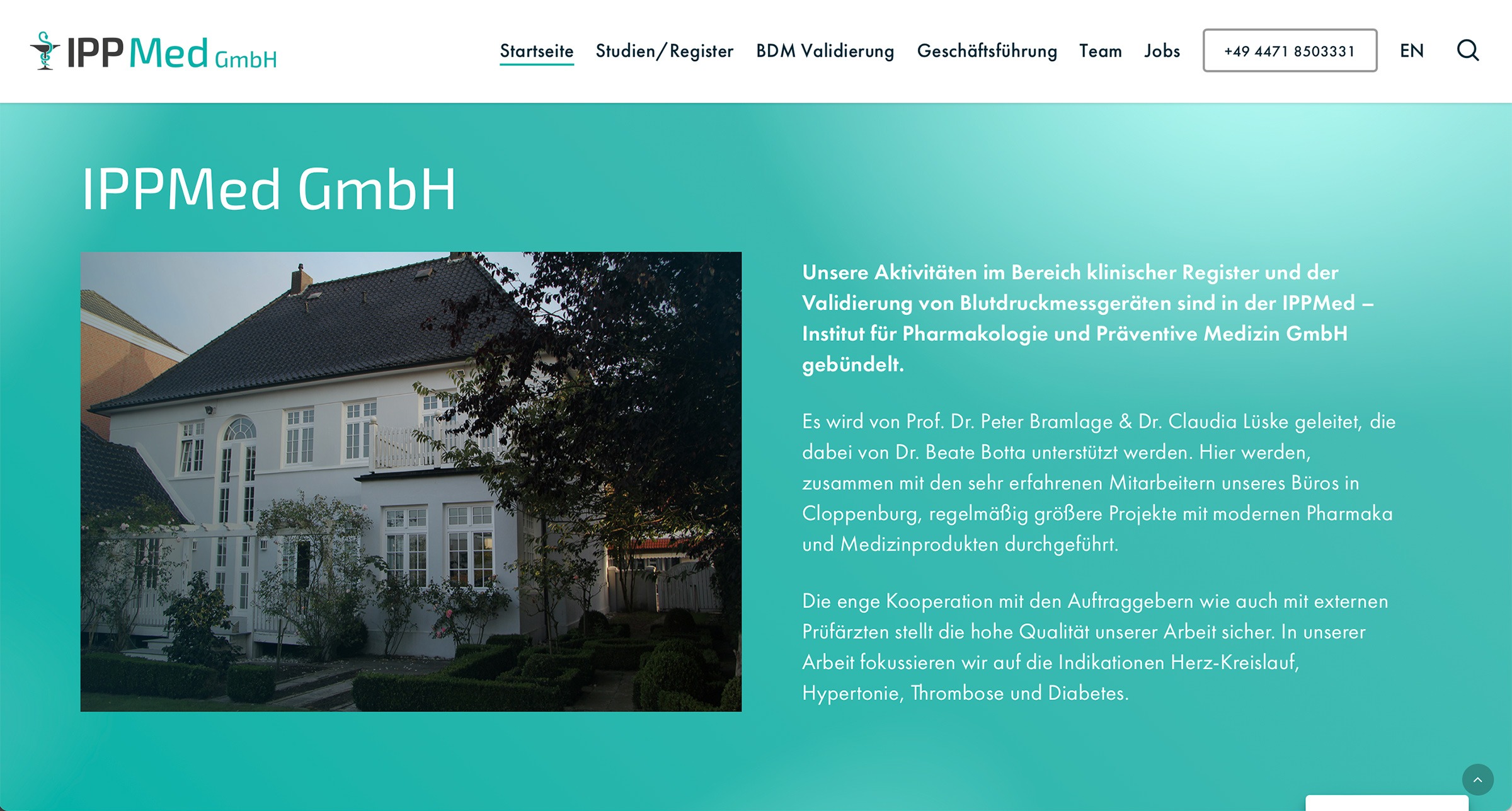 Webdesign für IPPMed München