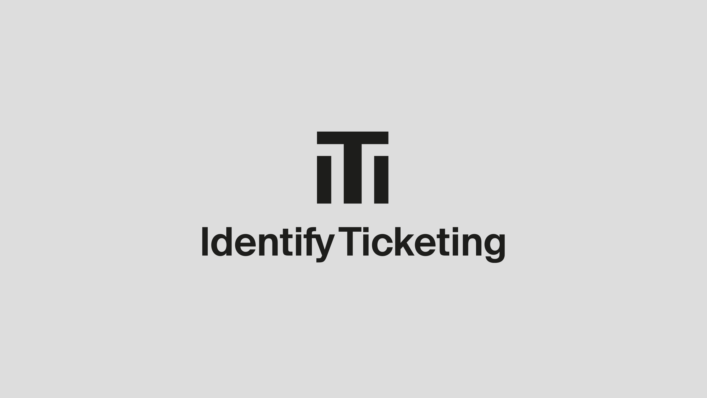 Logo Design Identify Ticketing