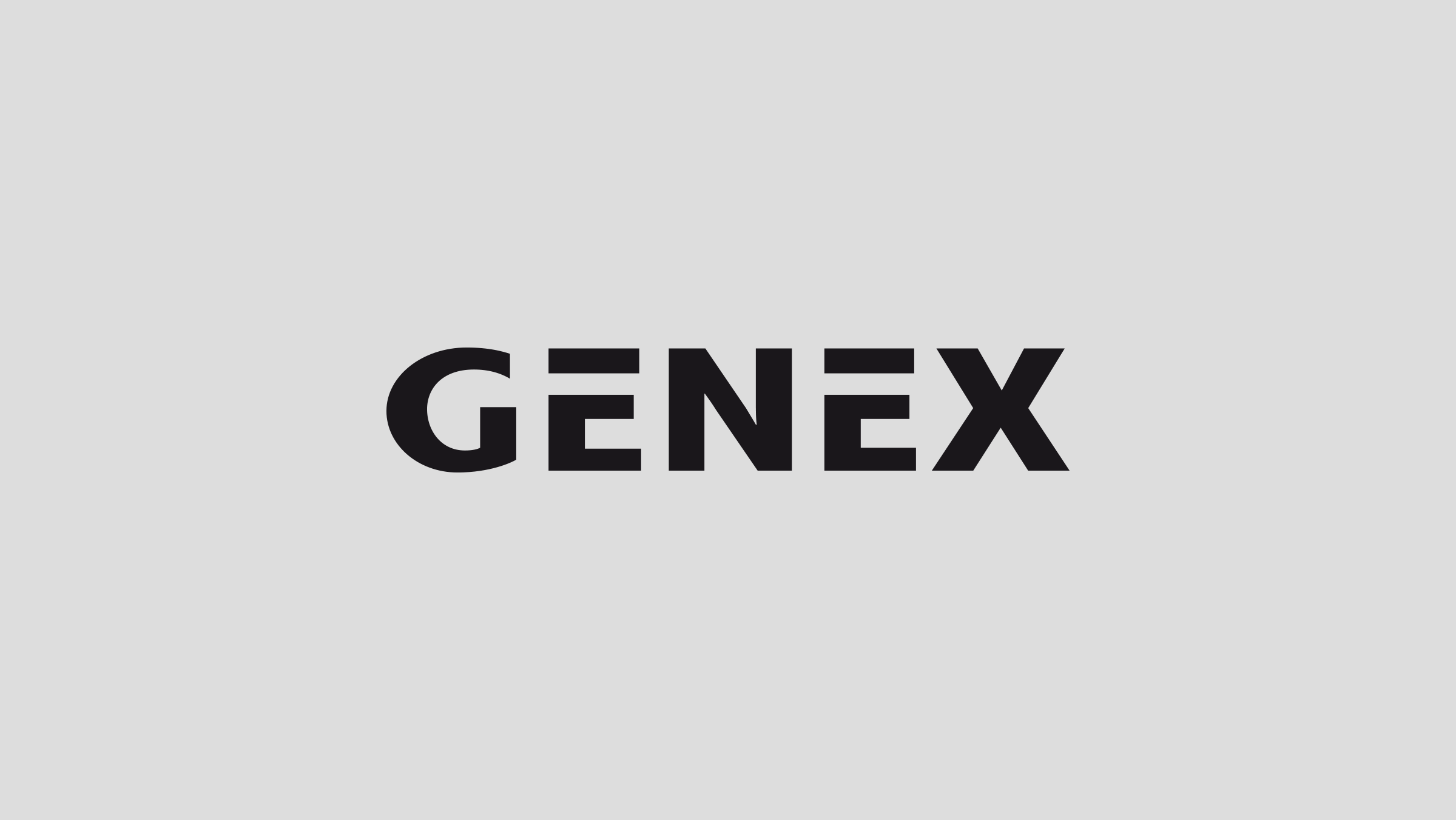 Typografisches Logo Genex