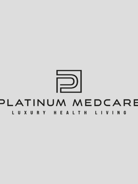 Typografisches Logo Platinum Medcare, Schweiz
