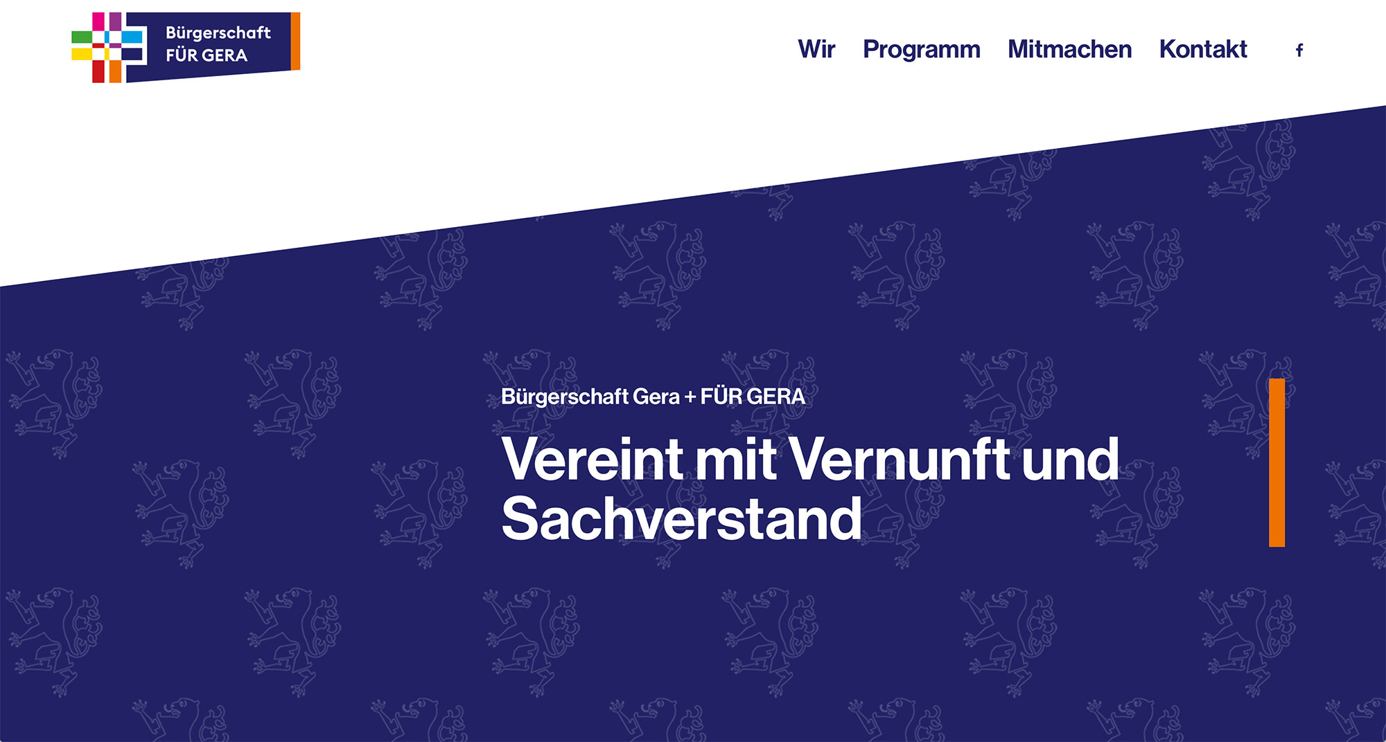 Screenshot Webdesign Bürgerschaft Für Gera