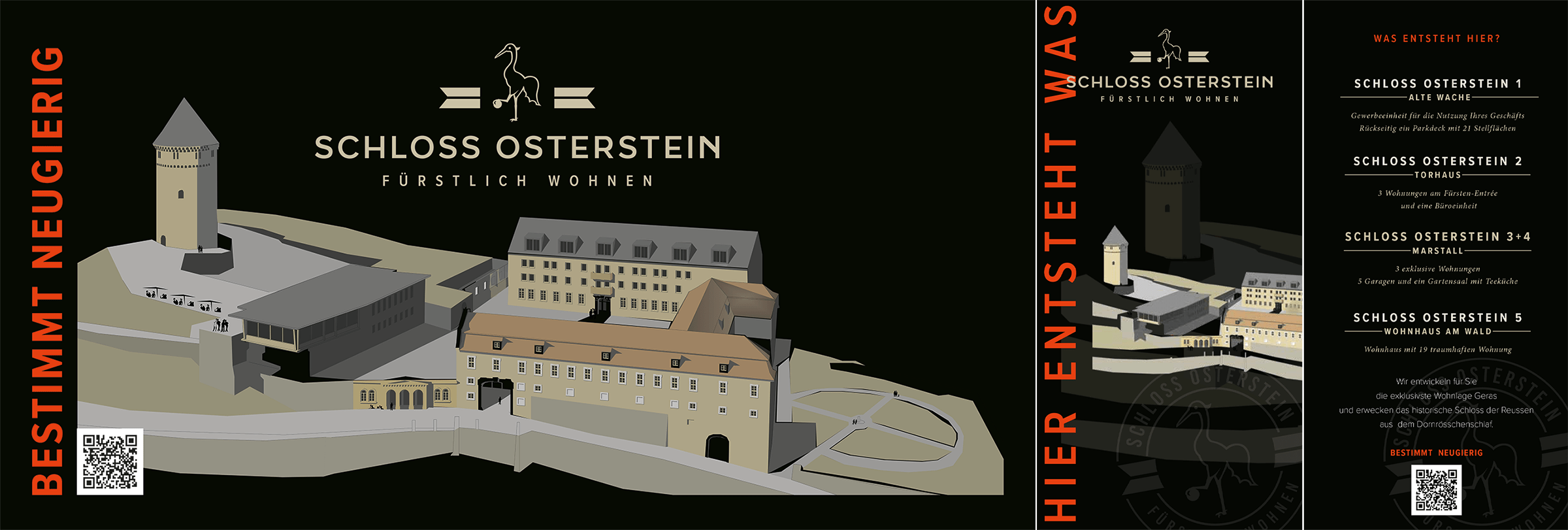 Banner und Flyer Gestaltung für Schloss Osterstein GbR